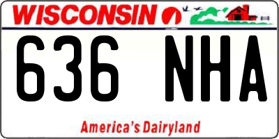 WI license plate 636NHA