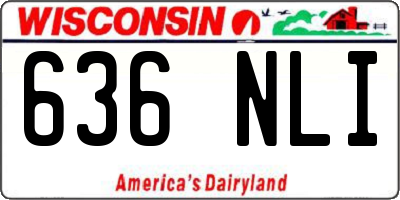 WI license plate 636NLI