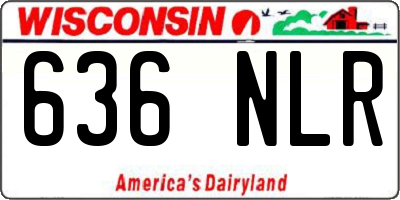WI license plate 636NLR