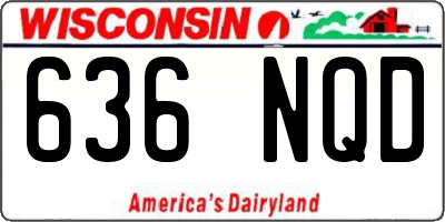 WI license plate 636NQD