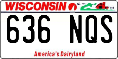 WI license plate 636NQS