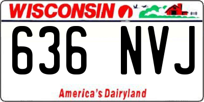 WI license plate 636NVJ