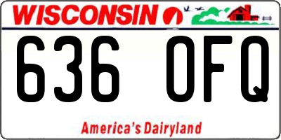 WI license plate 636OFQ