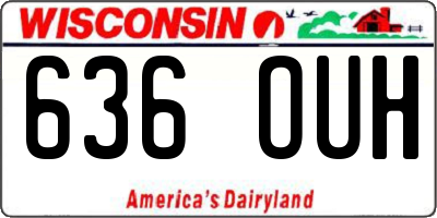 WI license plate 636OUH