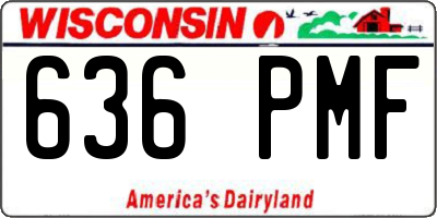 WI license plate 636PMF