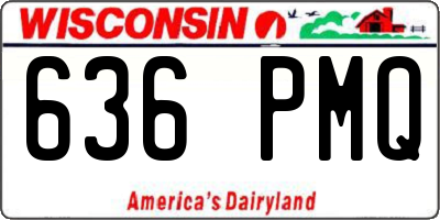 WI license plate 636PMQ