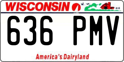 WI license plate 636PMV