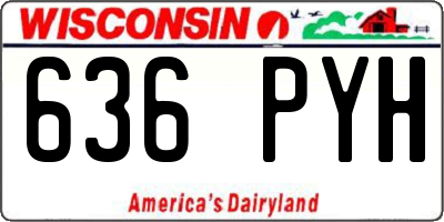 WI license plate 636PYH
