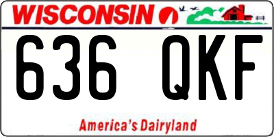 WI license plate 636QKF