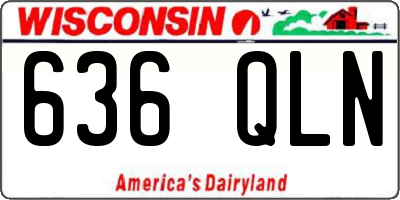 WI license plate 636QLN