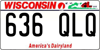 WI license plate 636QLQ