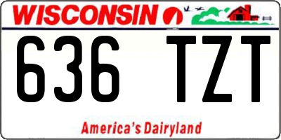 WI license plate 636TZT