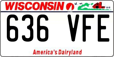 WI license plate 636VFE