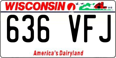 WI license plate 636VFJ