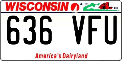WI license plate 636VFU