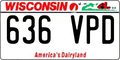 WI license plate 636VPD