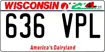 WI license plate 636VPL