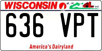 WI license plate 636VPT