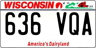 WI license plate 636VQA