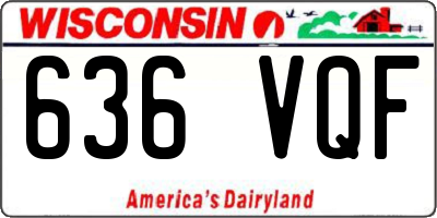 WI license plate 636VQF