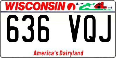 WI license plate 636VQJ