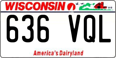 WI license plate 636VQL