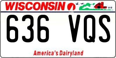 WI license plate 636VQS