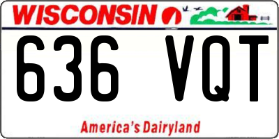 WI license plate 636VQT