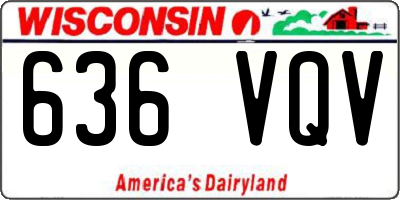 WI license plate 636VQV