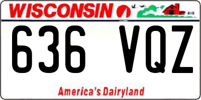 WI license plate 636VQZ