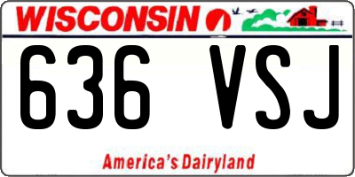 WI license plate 636VSJ