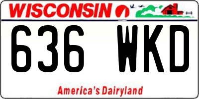 WI license plate 636WKD