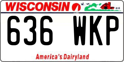 WI license plate 636WKP