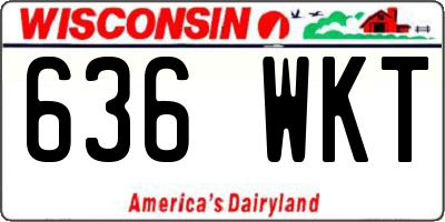 WI license plate 636WKT