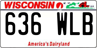 WI license plate 636WLB