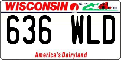 WI license plate 636WLD
