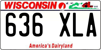 WI license plate 636XLA
