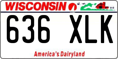 WI license plate 636XLK