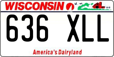 WI license plate 636XLL