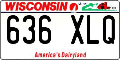 WI license plate 636XLQ