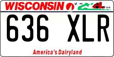 WI license plate 636XLR