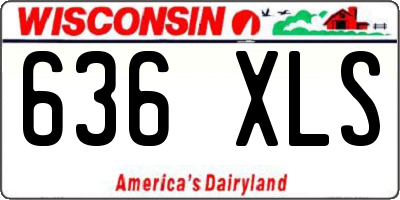 WI license plate 636XLS
