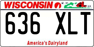 WI license plate 636XLT