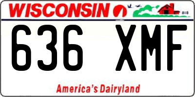 WI license plate 636XMF