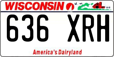 WI license plate 636XRH