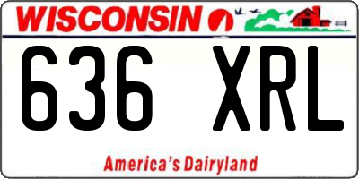 WI license plate 636XRL