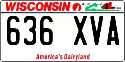 WI license plate 636XVA
