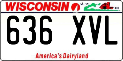 WI license plate 636XVL