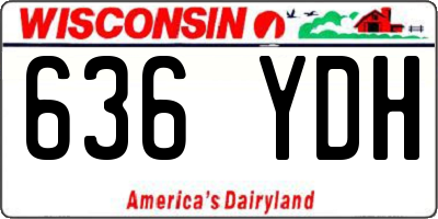 WI license plate 636YDH