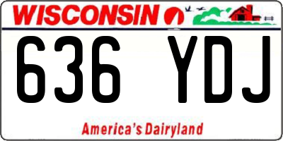 WI license plate 636YDJ